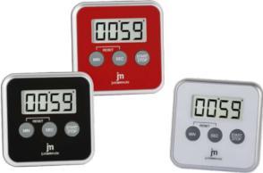 JM Lowell JT-5412R Küchen-Timer Digitaler Küchentimer Rot