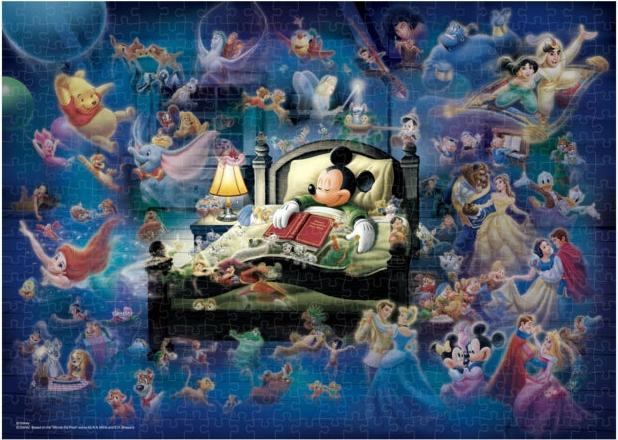 Actual product image Disney Luminous Mickey's Dream Fantasy 500-piece jigsaw puzzle (500 pieces)