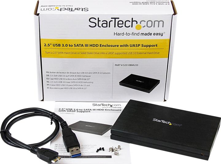 Actual product image StarTech USB 3.0 UASP 2.5HDD ENCLOSURE (2.5")