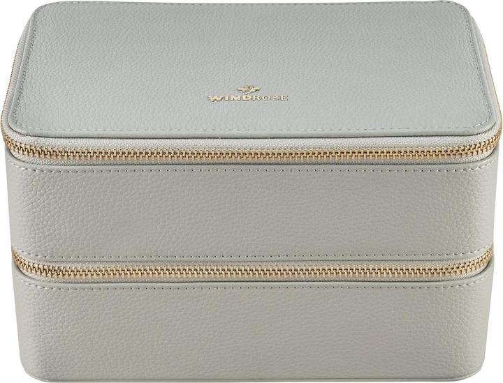 Windrose 803974.07 - Étui à bijoux L avec fermeture éclair Aurora gris clair