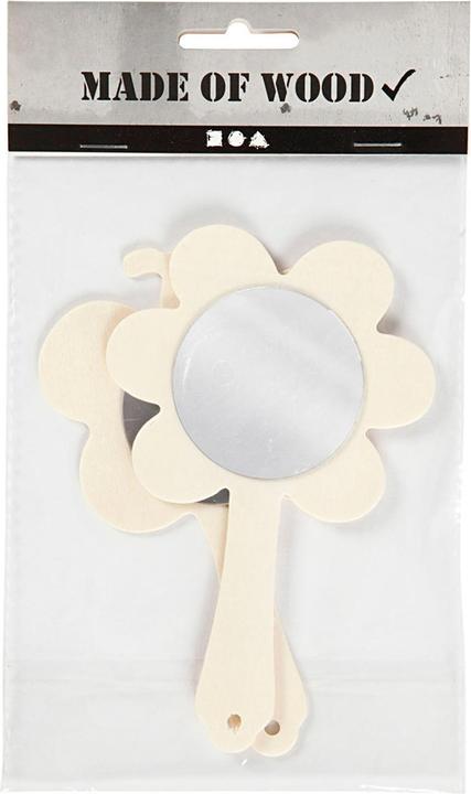 Produktbild Creativ Company Versier je Houten Handspiegel, 2st.