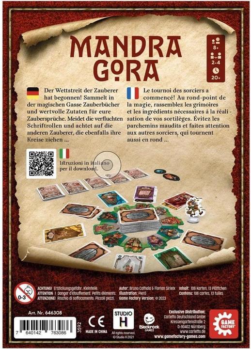 Immagine prodotto Game Factory Mandragora (mult) (Francese, Tedesco, Italiano)