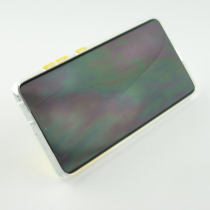 Actual product image PhoneLook Coque Caméra clapet avec anneau jaune (Samsung Galaxy S22+)