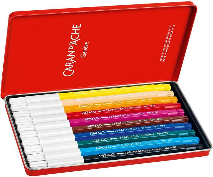 Produktbild Caran d'Ache Fibralo Metallschachtel (Mehrfarbig, 10 x)