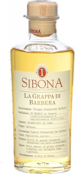 Produktbild Sibona Grappa Di Barbera 40% Vol. 0,5l (1 x 50 cl)