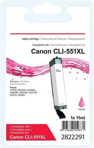 Image du produit Office Depot Cartouche d'encre Compatible Canon CLI-551M XL Magenta (M)