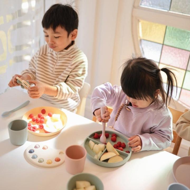 Actual product image Mushie Paint Palette Print Toy