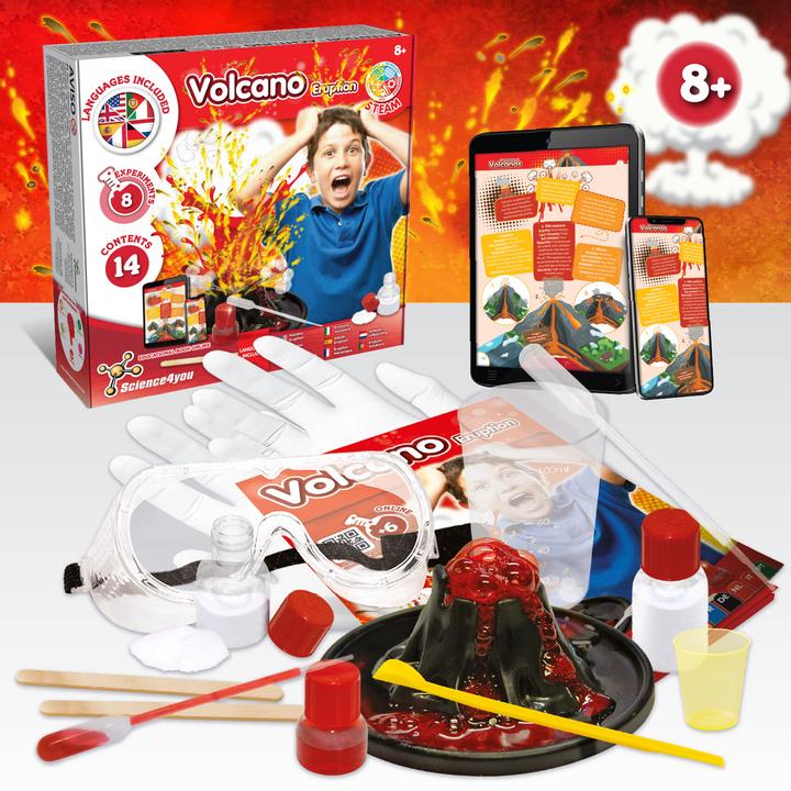 Image du produit Science4you Expérience volcanique pour les enfants à partir de 8 ans - Volcan de table pour les enfants :