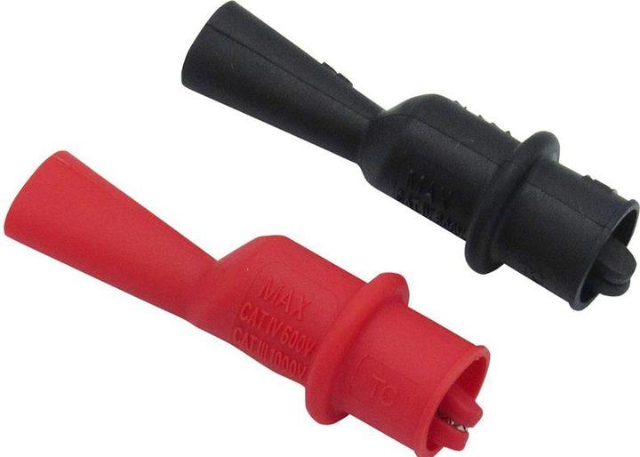 Actual product image RND Crocodile clip set, black / red, 1kV, 10A (Microphone Clip)