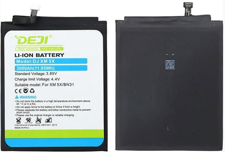Actual product image DEJI Battery Xiaomi Mi A1 BN31 3080mAh