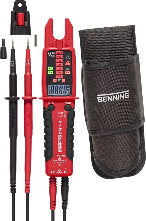 Produktbild Benning CM 1-4 Strommesszange (CAT IV 600V, CAT III 1000V)