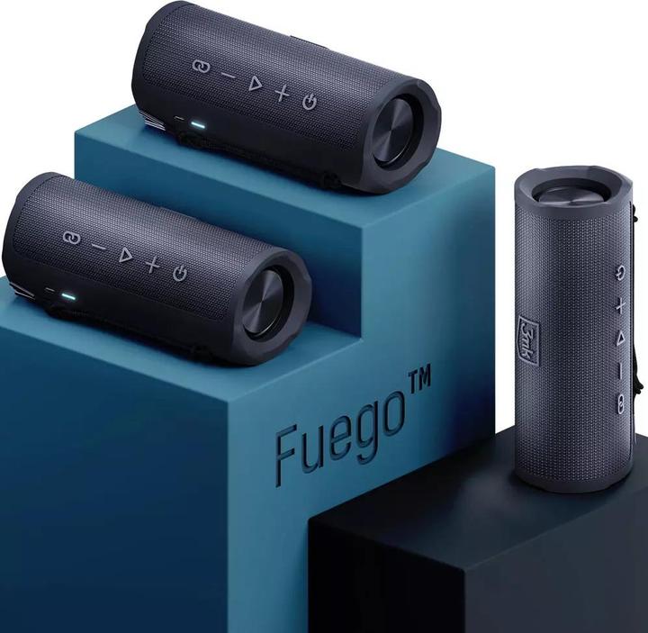 Produktbild 3MK Fuego głośnik bezprzewodowy 30W Bluetooth 5.3 TWS IPX7 czarny/black (12 h, Stromversorgung über USB)