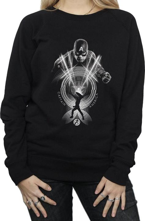 Actual product image Womens/Ladies Captain America Circle Sweatshirt (M)