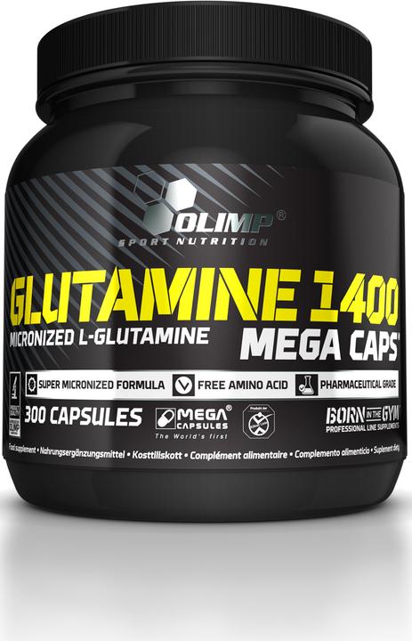 Olimp Sport Nutrition Glutamine Mega Caps® (300 Caps, 470g) (300 Stück, Kapseln, 470 g)