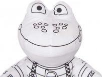 Pincello grenouille en peluche à colorier (18 cm)