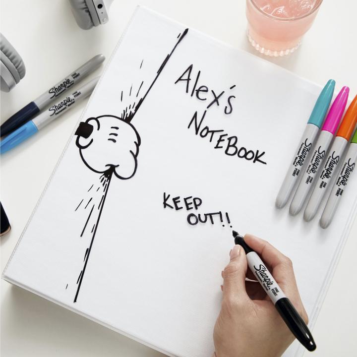 Actual product image Sharpie Fine (Grey, Multicoloured, 18 x)