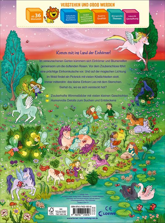 Image du produit Wo ist das kleine Einhorn? (Allemand, Isabelle Metzen, Livres d'objets cachés Loewe, Loewe Mes tout premiers livres, 2023)