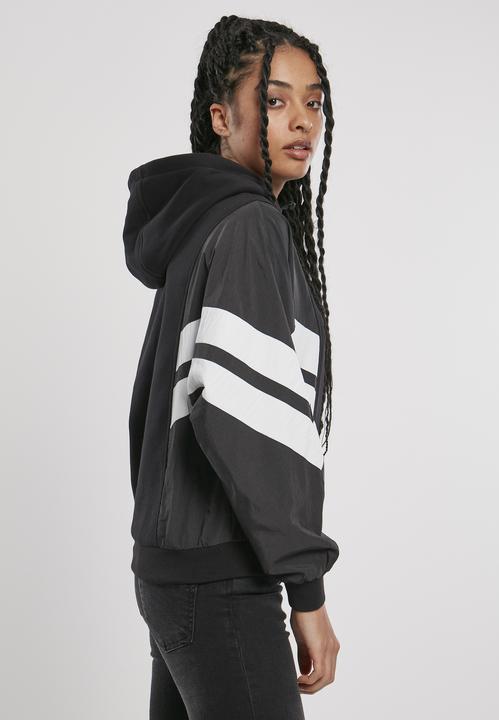 Produktbild Urban Classics Ladies Mix Crinkle Nylon Sweat Hoody (XS)