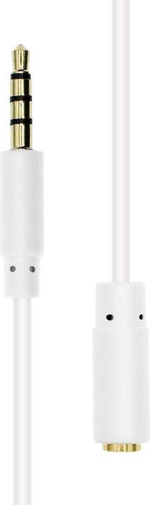 Produktbild ProXtend Mini-Jack 4-Pin Slim Extension Cable White 0.5M (0.50 m)