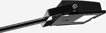 Actual product image Spittler LED floodlight Guell Zero Kit 06124980 15W 1480lm 4K symm. w.bracket 0.5m bw (1480 lm, IP66)