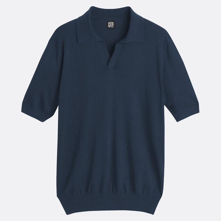 La Redoute Collections Kurzärmeliges Poloshirt mit V-Ausschnitt
