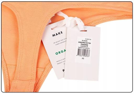 Produktbild Tommy Hilfiger Organic Cotton Logo Thong Medium Papaya Punch (M)