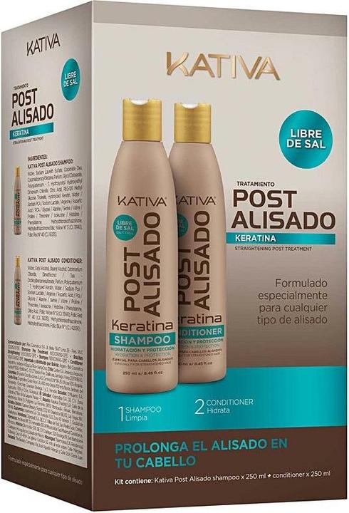 Produktbild Kativa Keratin Post Alisado Profesional Lote 2 pz (500 ml, Flüssiges Shampoo)