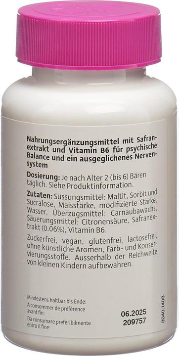Valori nutrizionali e ingredienti Alpinamed Orsetti Saffron Kids (60 Pezzo/i, Pillole, 228 g)