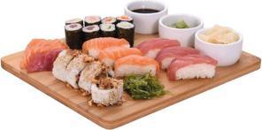 Actual product image Excellent Houseware Sushi set bamboo porcelain 4-piece