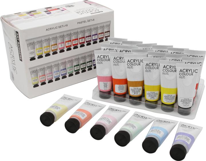 Actual product image Art Ranger 24x22ml set effect set (Multicolor, Metallic, Neon, Glitter, 528 ml)