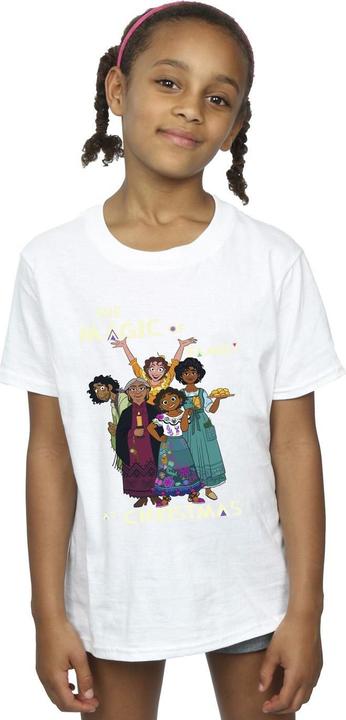 Actual product image Disney Girls Encanto Magic Of Family Cotton T-Shirt (152, 158)