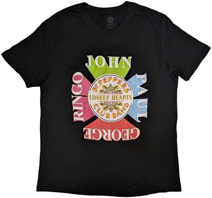 The Beatles Erwachsene Sgt Pepper Drum Names TShirt