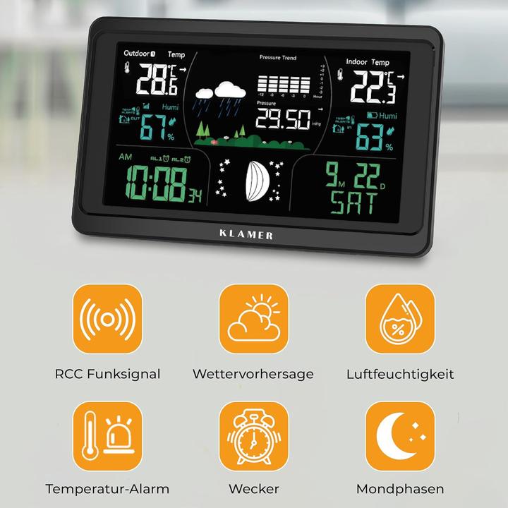 Image du produit KLAMER Funkwetterstation mit Aussensensor