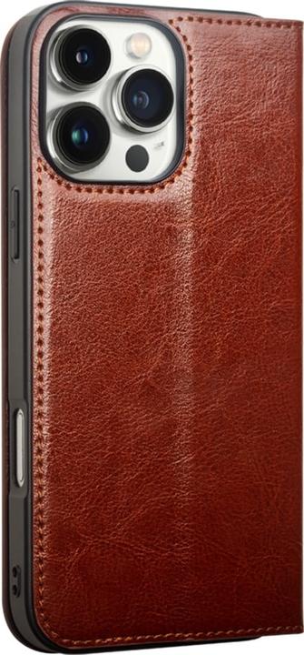 Immagine prodotto QiAlino Fourre Flip cuir véritable (Apple iPhone 16 Pro Max)