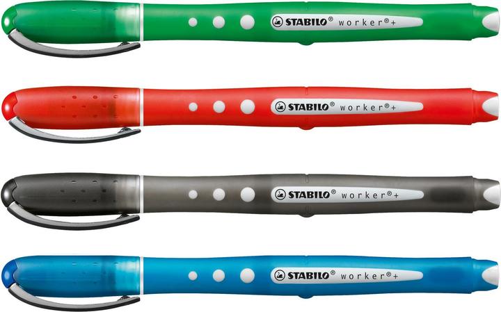 Produktbild STABILO worker+ colorful Tintenroller (Schwarz, 1 x)