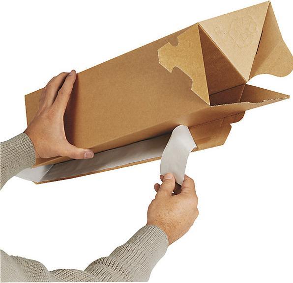 Actual product image kaiserkraft Shipping sleeve, triangular (20 x)