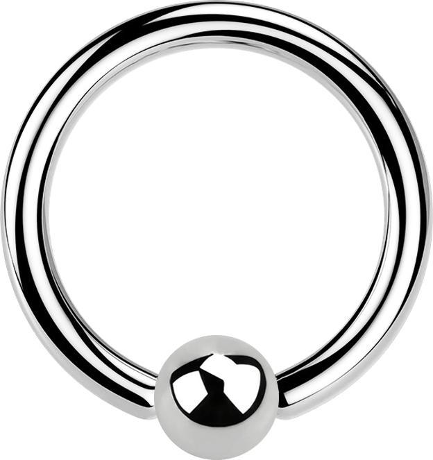 Image du produit Star Piercing Ball Closure anneau argent (sans laiton, Acier chirurgical 316L)