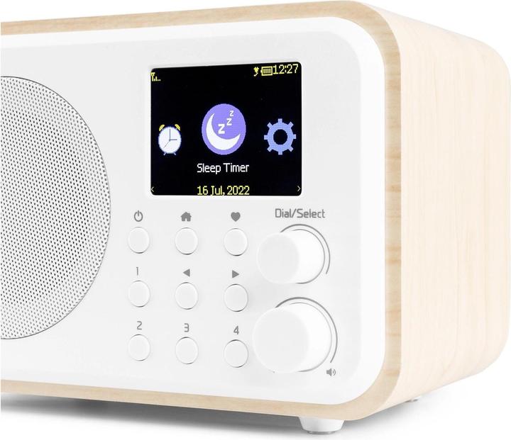 Produktbild Audizio DAB+ Radio Vicenza Weiss, Radio Tuner: Internetradio, FM (DAB+, FM, Internetradio, Bluetooth, WLAN)