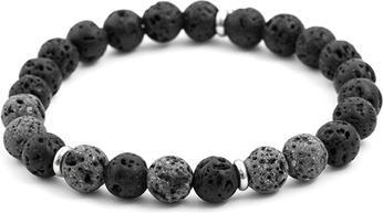 Produktbild Beneto Beaded bracelet made of lava stone MINK77 / 17 - Length: 17 cm (17 cm, Lava Stein)
