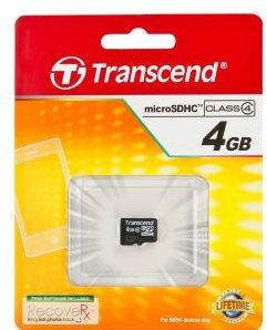 Immagine prodotto Transcend Scheda di memoria flash 4GB Micro SDHC, C4 (4 GB, microSDHC)