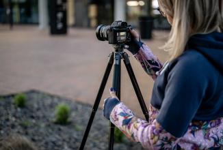 Actual product image Fotopro Fly 1 Aluminium Tripod Grey/Black (Metal)