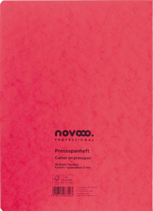 Actual product image Novooo Pressspanheft (A4, Checked)