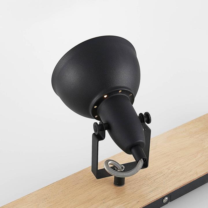 Image du produit Lindby Aylis plafonnier, noir, bois, 4 fl. (E14)