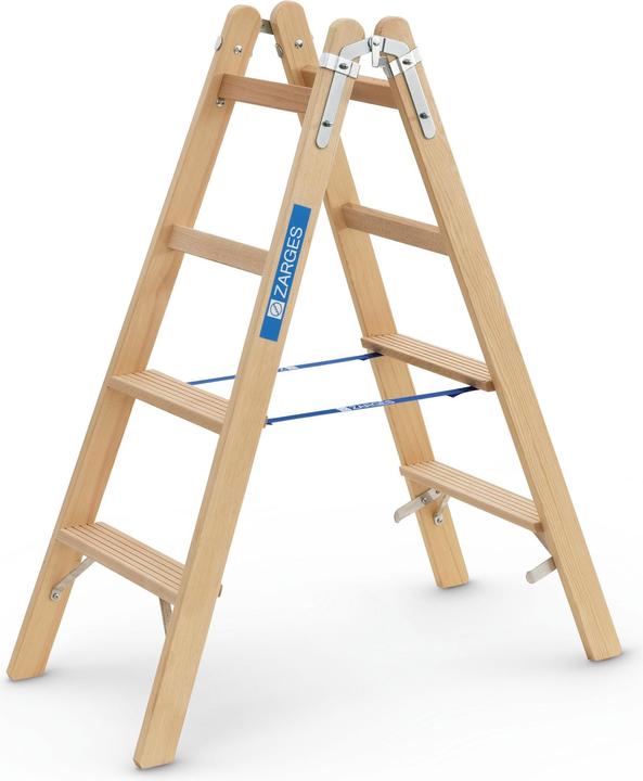 Immagine prodotto Zarges Scaletta in legno Crestastep B 2 x 4 gradini (Scala doppia, 125 cm)