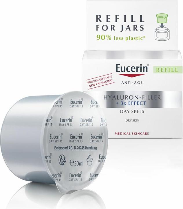 Produktbild Eucerin Hyaluron-Filler + 3x Effect Refill Creme (50 ml, Tagescreme, SPF 15)