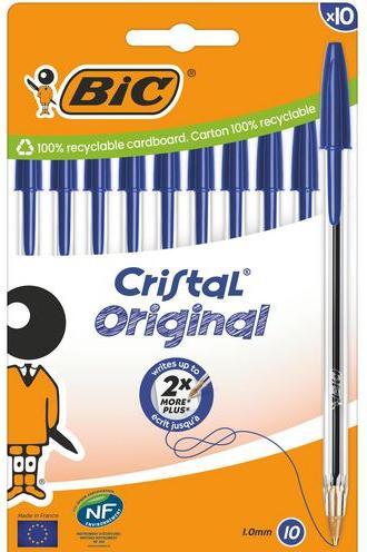 Actual product image Bic Cristal (Transparent, 10 x)