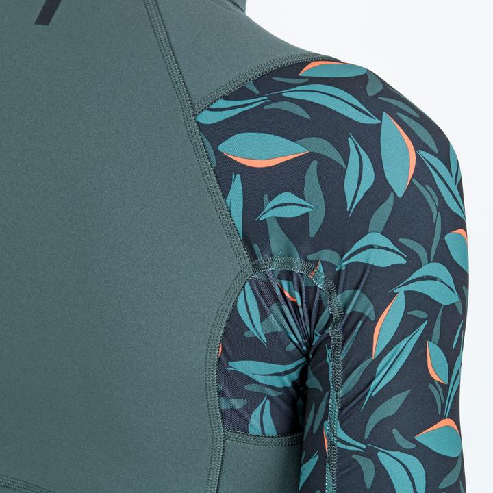 Actual product image Subea YULEX100 men's UV protection 1.5 mm short sleeve - Awake floral print (S)