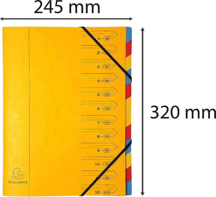Image du produit Exacompta Fiches de classement agrafées (A4, 1 x)