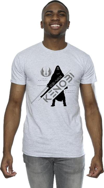 Actual product image Star Wars Mens Obi-Wan Kenobi Jedi Knight T-Shirt (XXL)