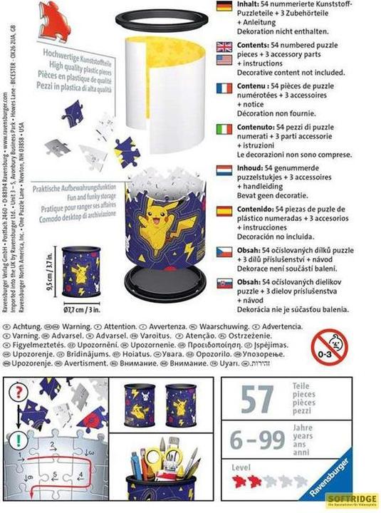 Image du produit Ravensburger 3D - Trousse à crayons Pokemon (54 pièces)